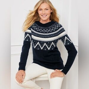 Bedazzled navy sweater